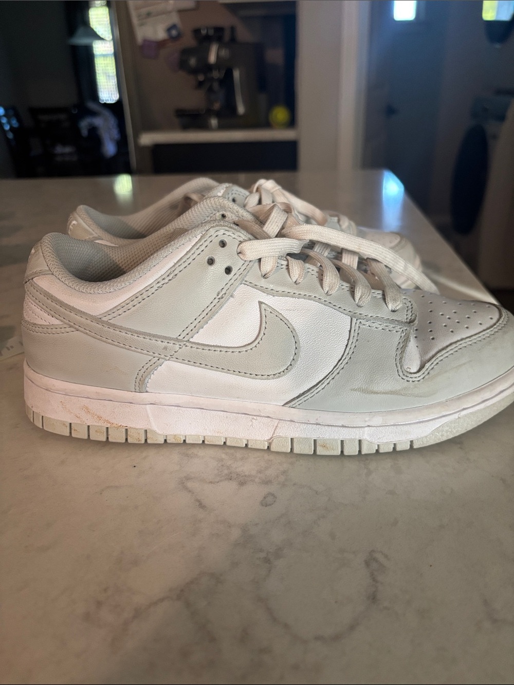 Nike Women’s Low-Top Sneakers in White and Light Gray